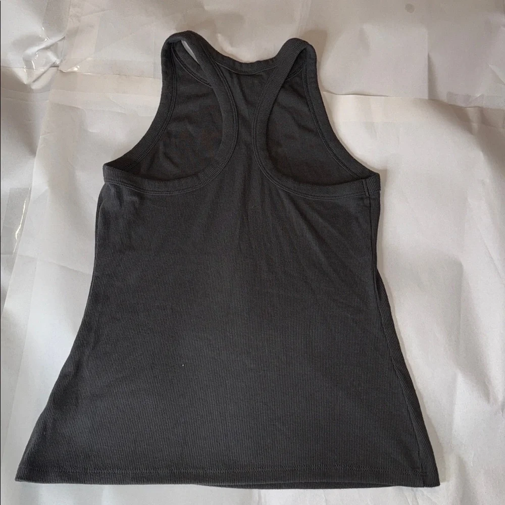 Old Navy Gray Ribbed Tank Top
